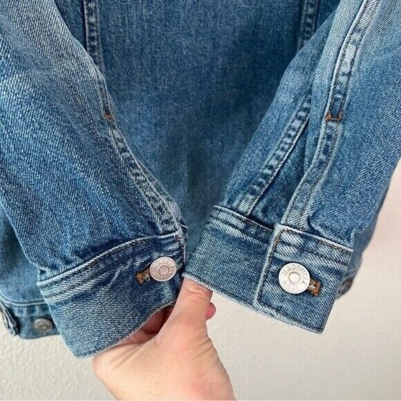 Madewell The Oversized Jean Jacket in Capstone Wash size extra extra small - Picture 7 of 11